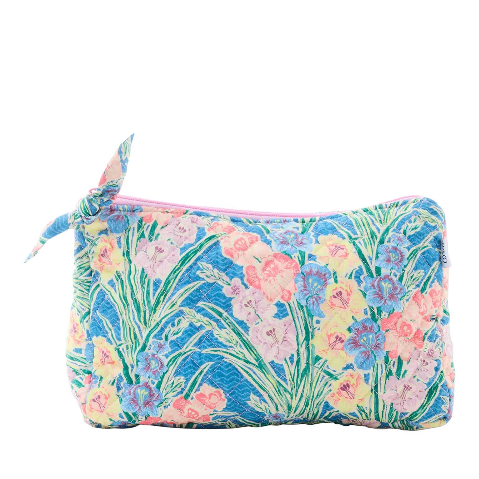 Kip&Co X Anna Spiro Gladiolus Quilted Cotton Toiletry Purse