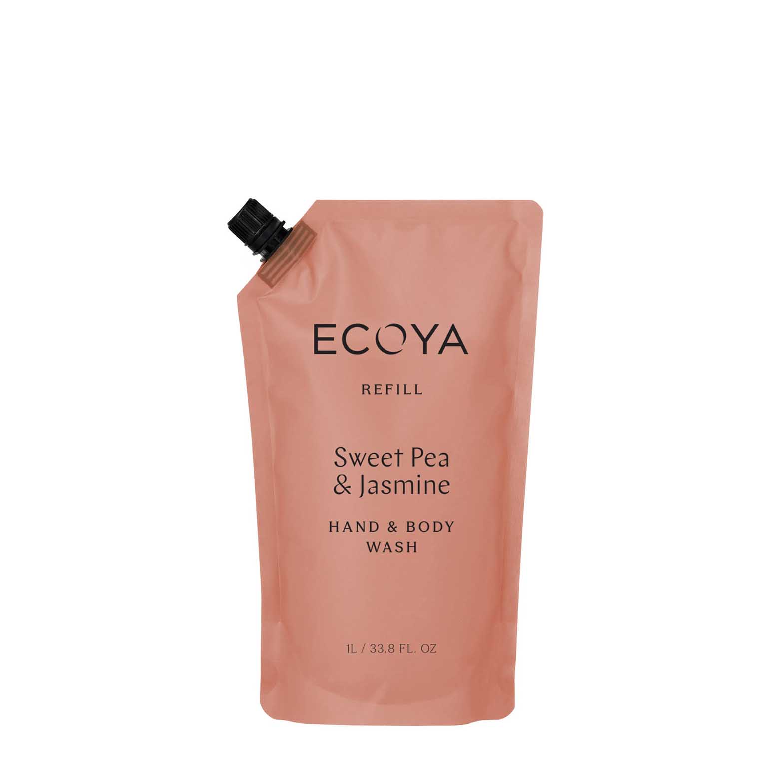 ECOYA Hand & Body Wash Refill Sweet Pea & Jasmine 1L