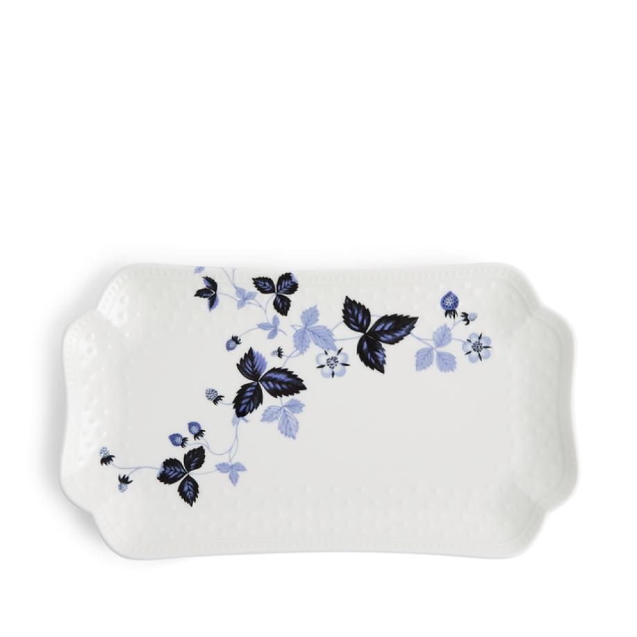 Wedgwood Wild Strawberry Inky Blue Rectangular Dish 25cm