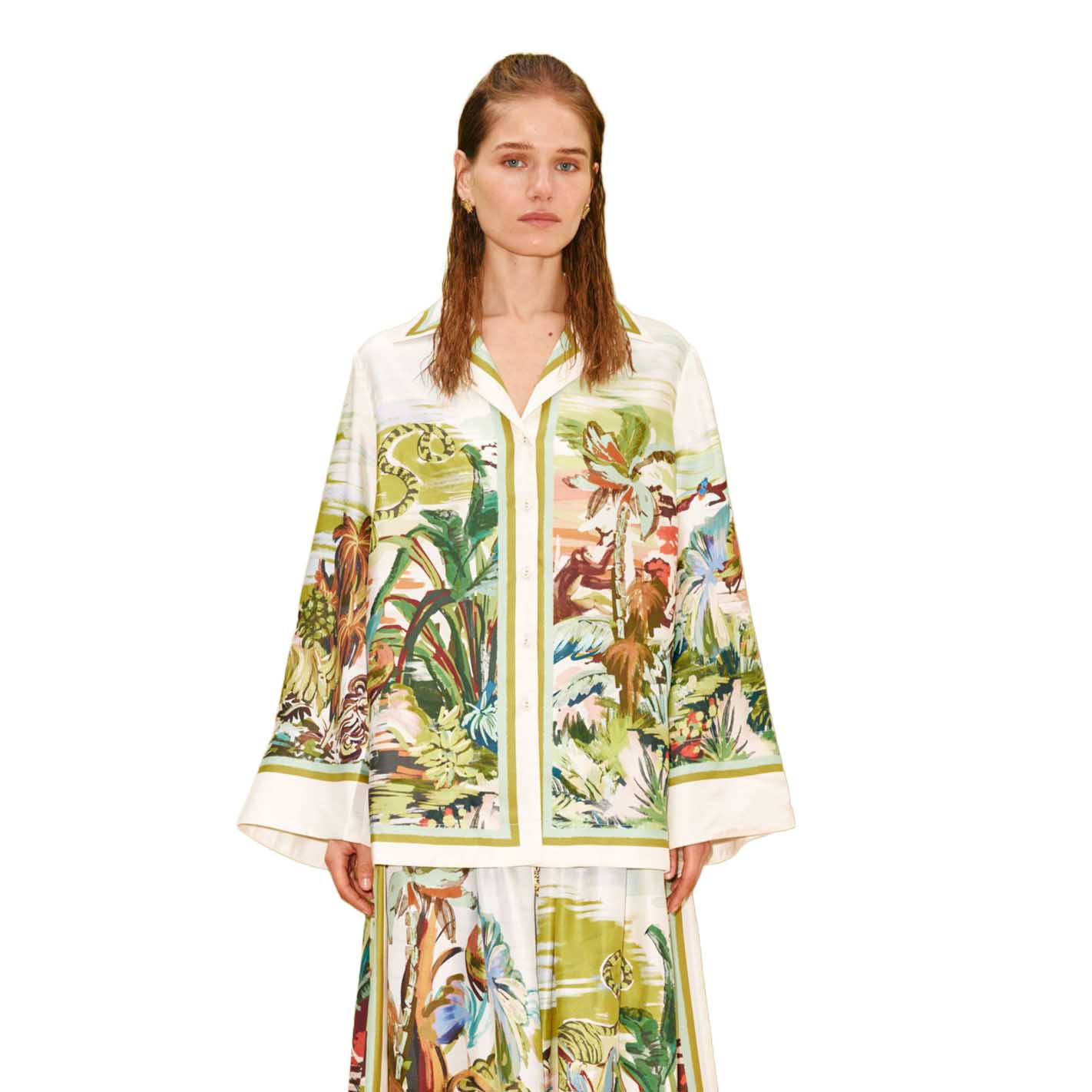 AL&Eacute;MAIS Jungle Boogie Silk Shirt