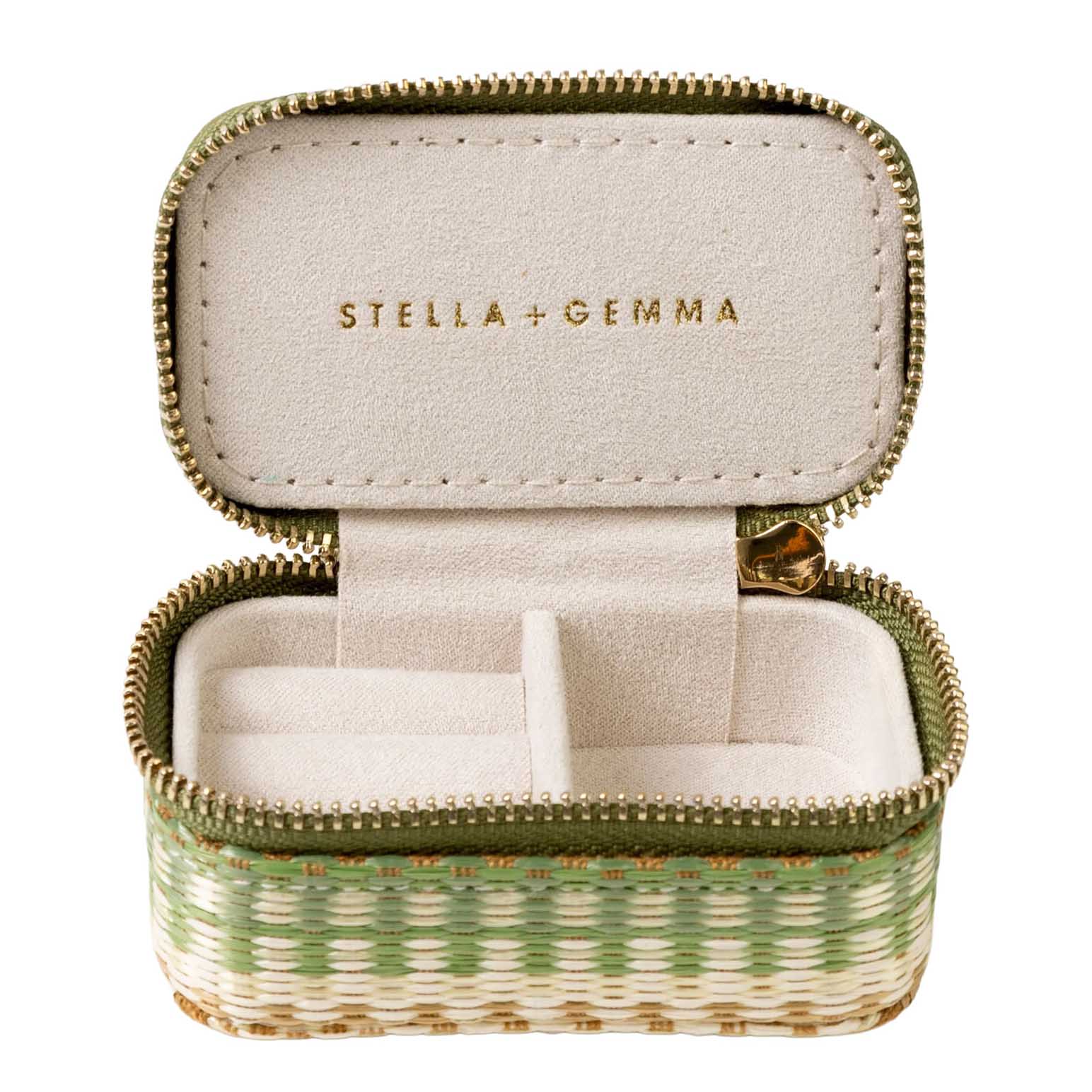 Stella + Gemma Jewel Box Small Khaki Rectangle