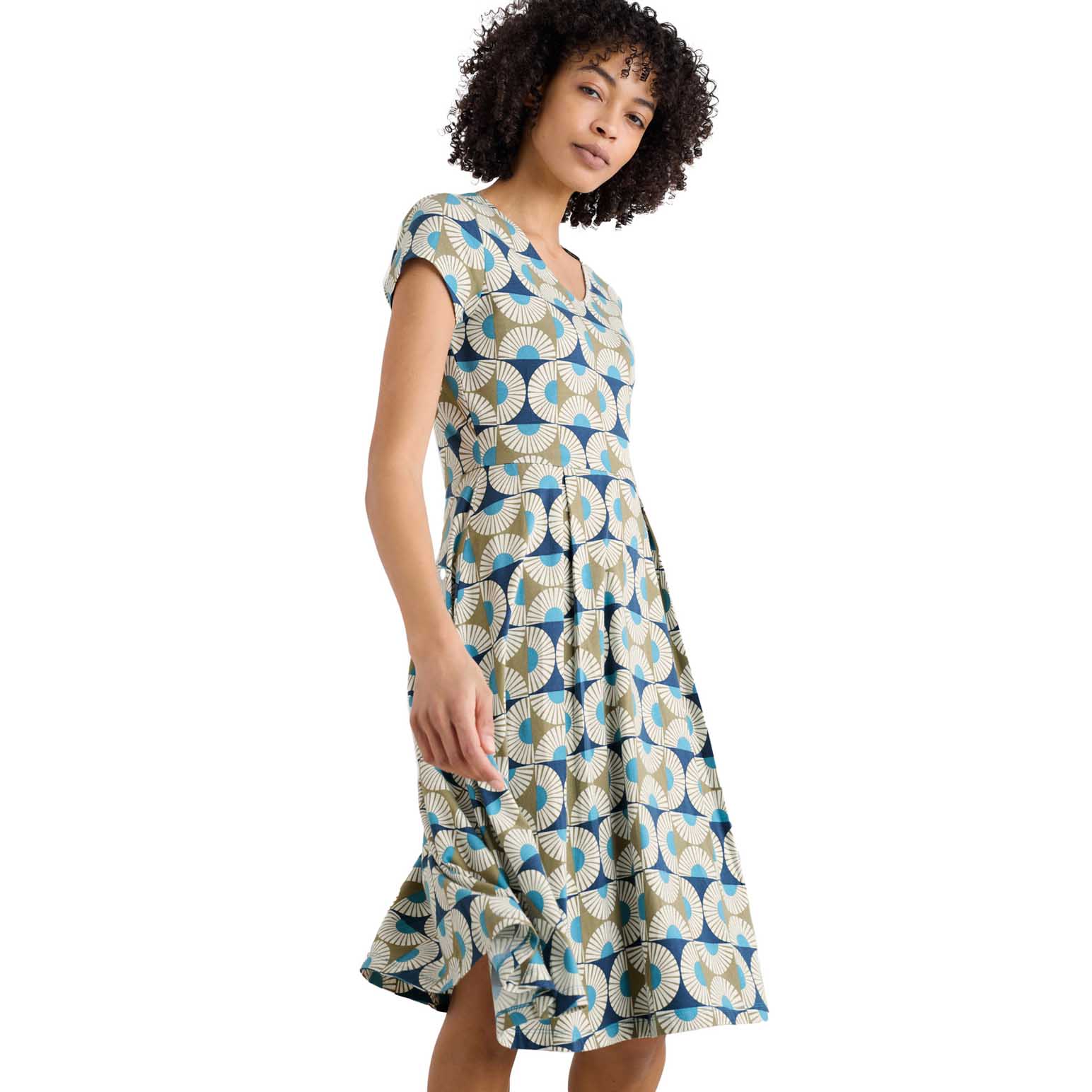 Seasalt Cornwall Pier View Dress Sun Geo Poseidon