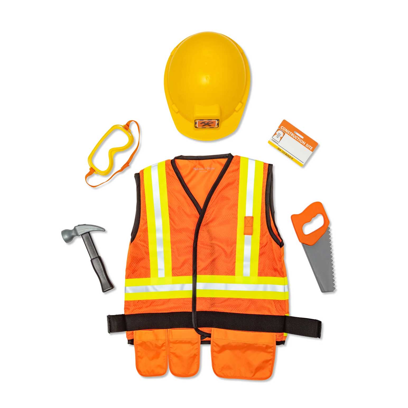 Melissa & Doug Construction Worker Costume Set