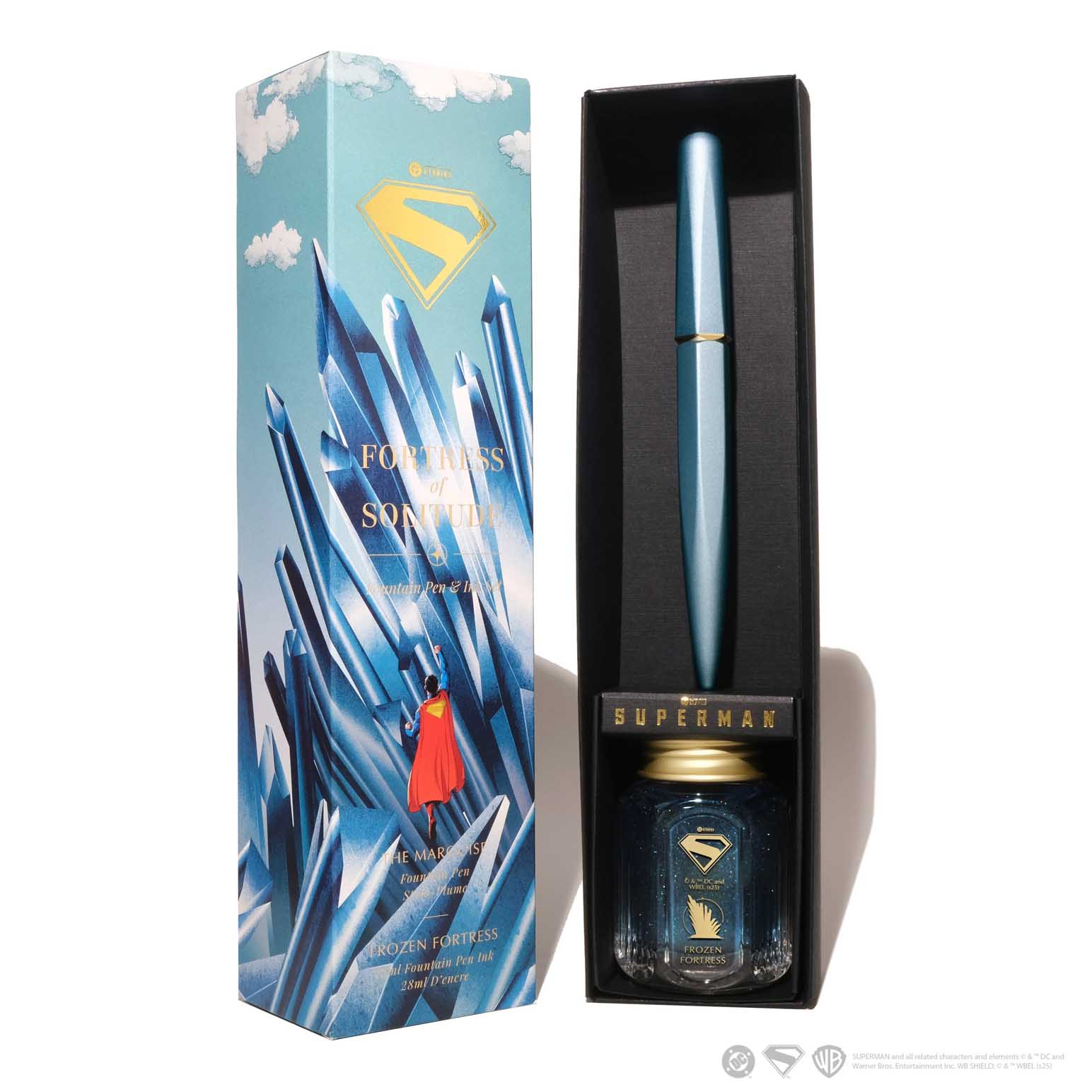 Ferris Wheel Press WB Superman Pen & Ink 28ml Set - Fortess of Solitude