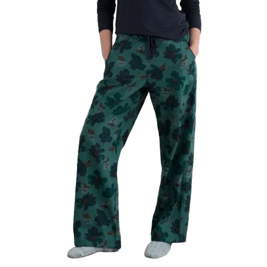 Seasalt Cornwall Evening Path Pyjamas Camellia Collage Dark Jade