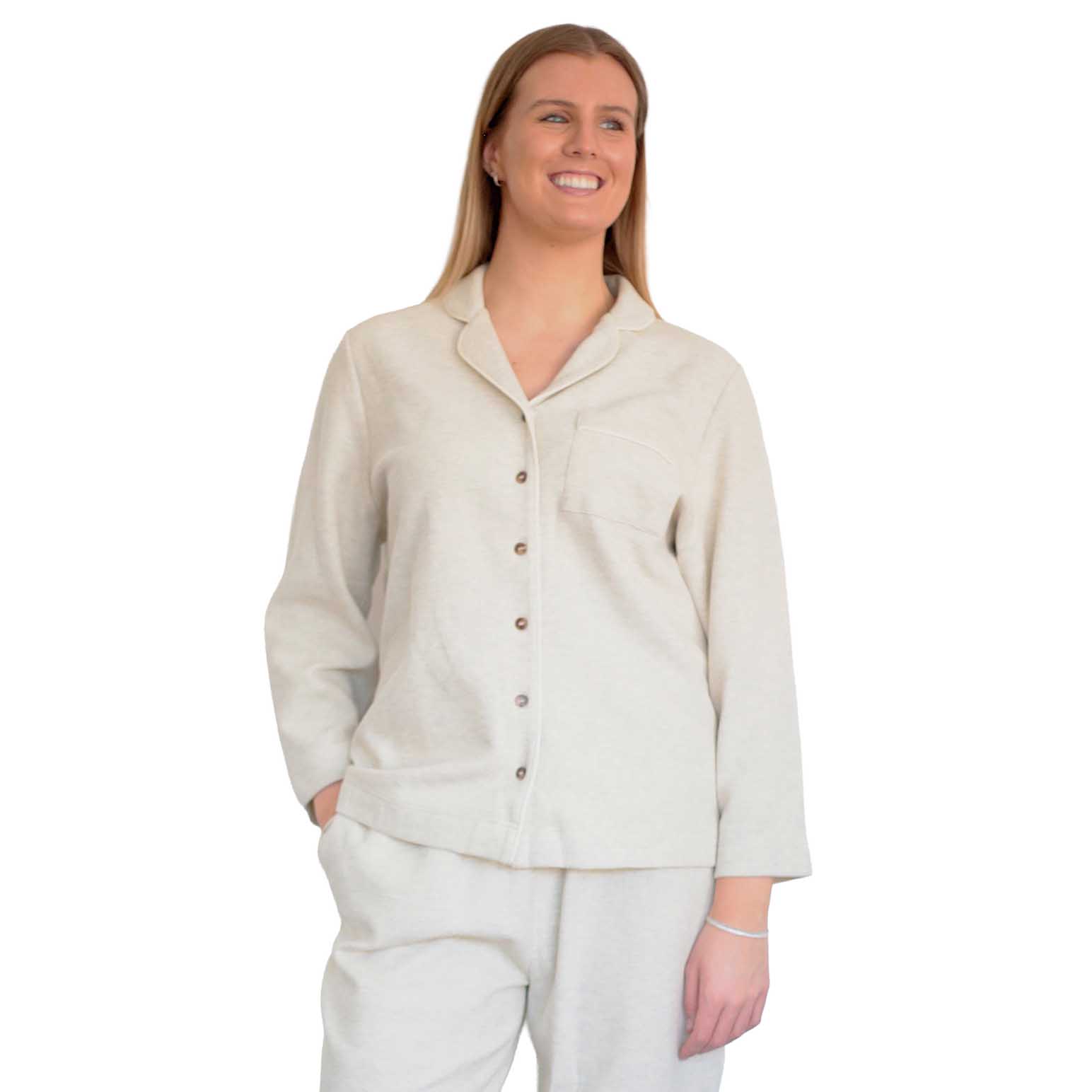 MM Linen Ecru Willow Pyjama Top