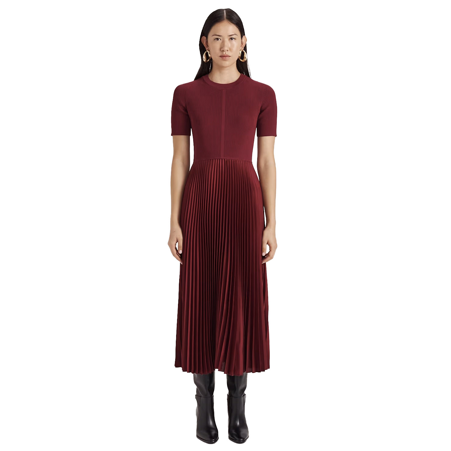 SABA Vicky Mixed Media Dress