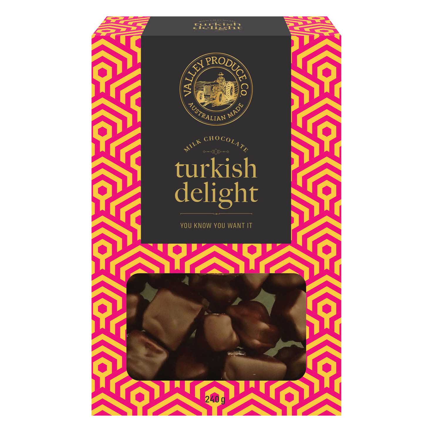 Valley Produce Co. Milk Chocolate Turkish Delight 220g