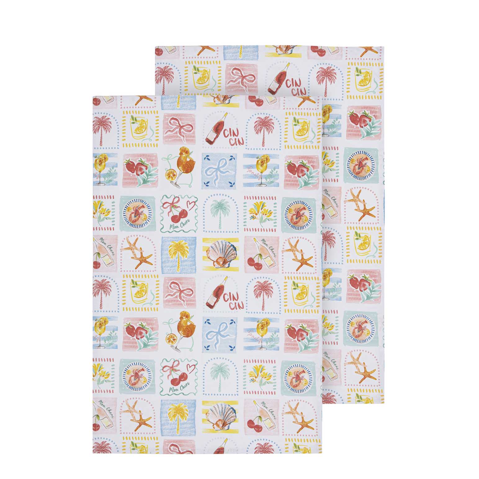 Ladelle Capri 2Pk Kitchen Towel
