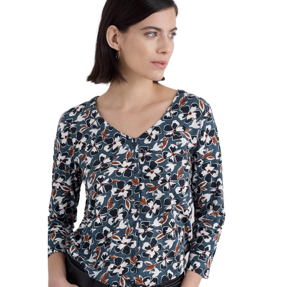 Seasalt Cornwall 3/4 Studio Glass Top Bird Flower Galley