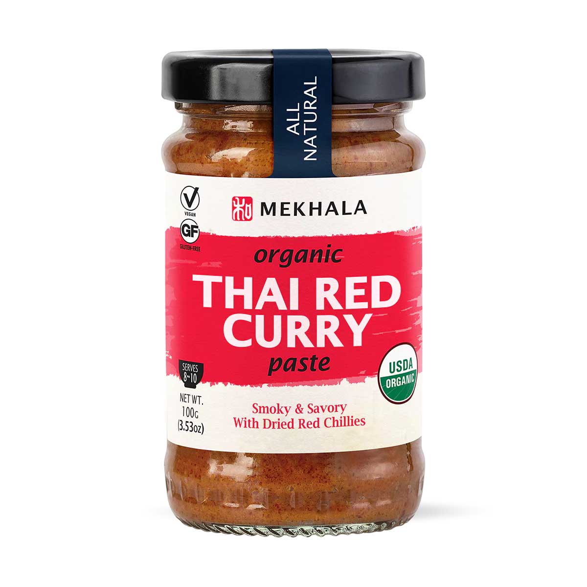Mekhala Organic Thai Red Curry Paste 100g