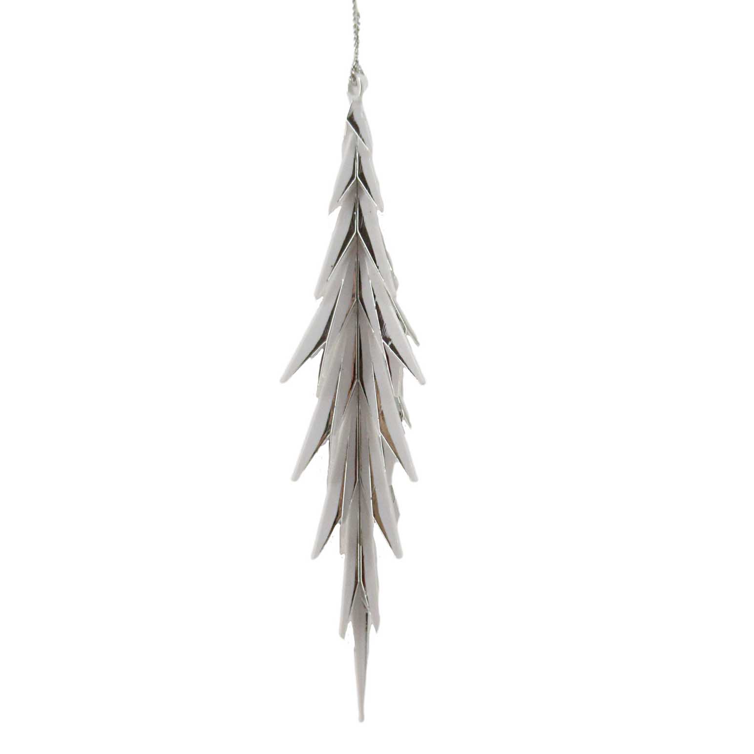 White Feather Look Finial 18cm