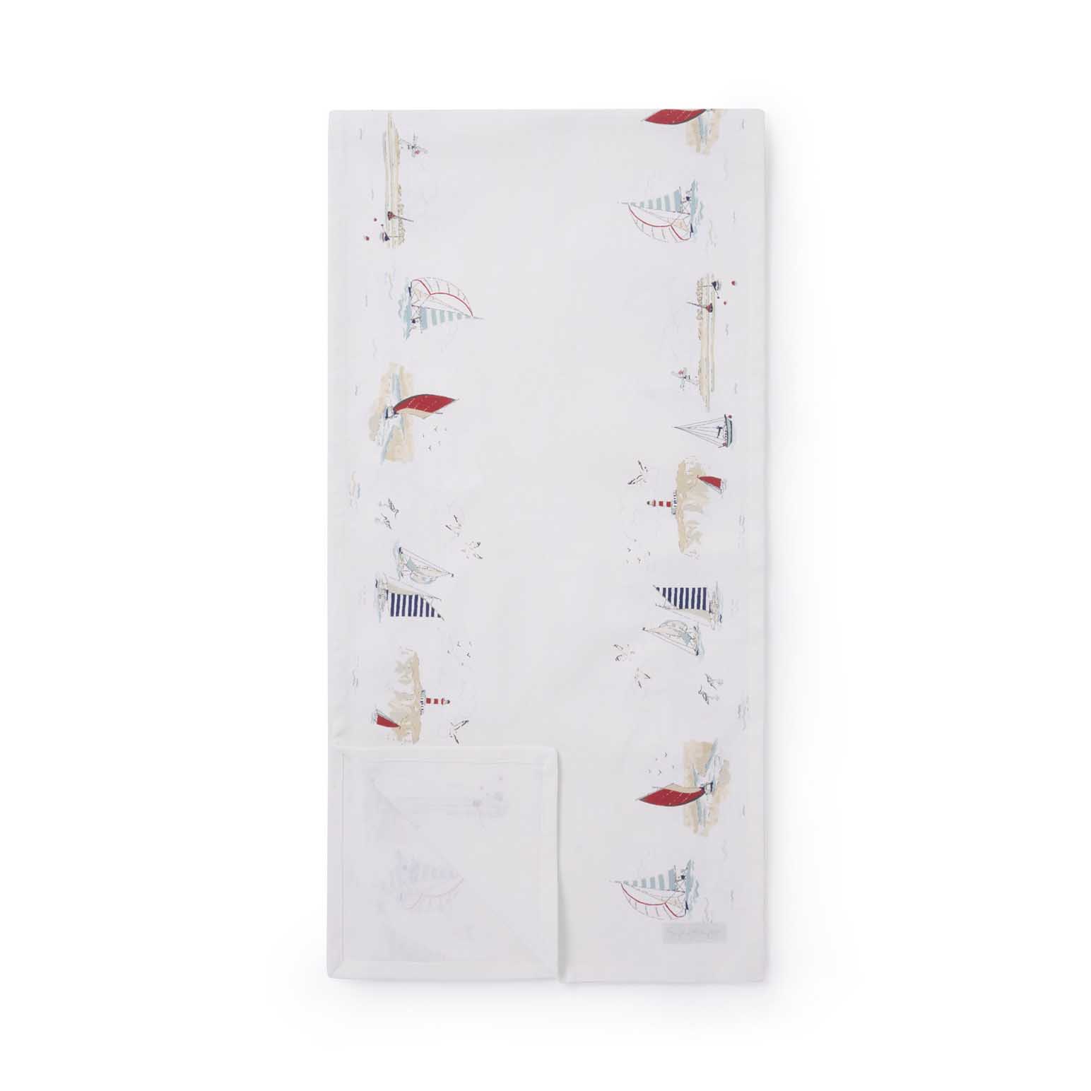 Sophie Allport Table Runner Scene Coastal Boats