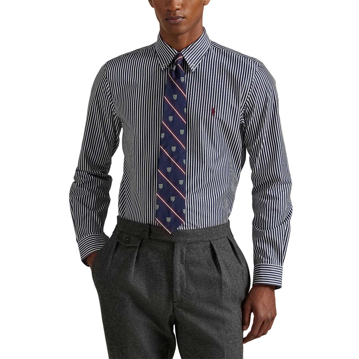 Polo Ralph Lauren Custom Fit Striped Stretch Poplin Shirt