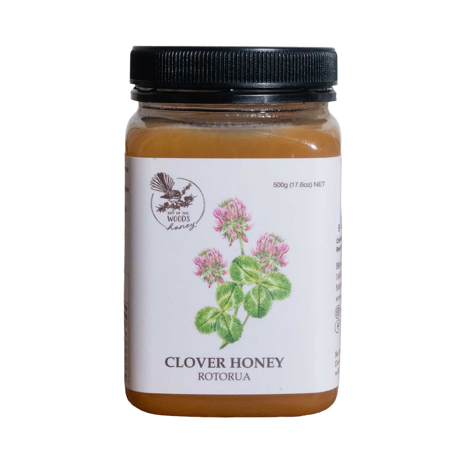 Out Of The Woods Clover Honey 500g
