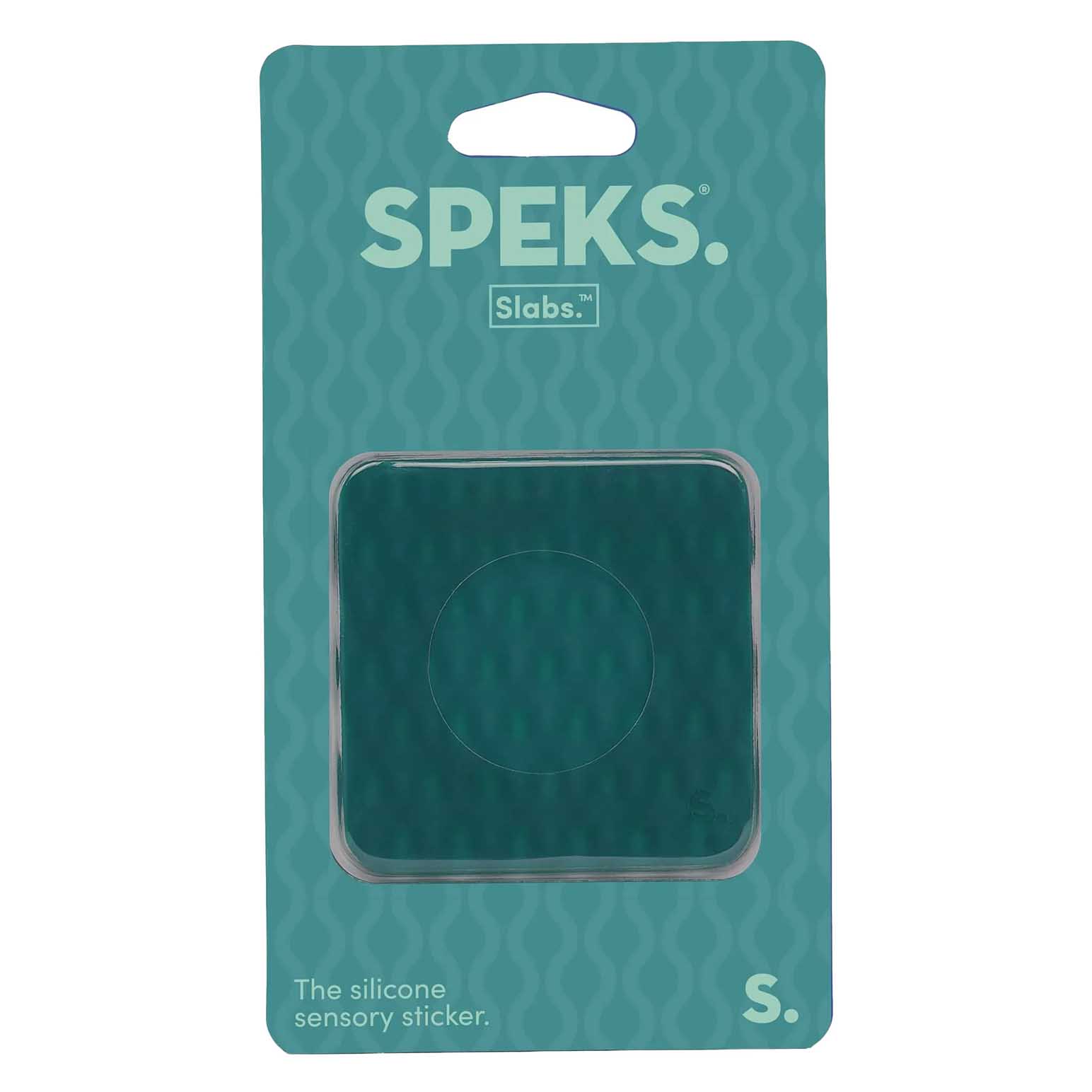 Speks Slabs Square Sensory Sticker - Mesh Green