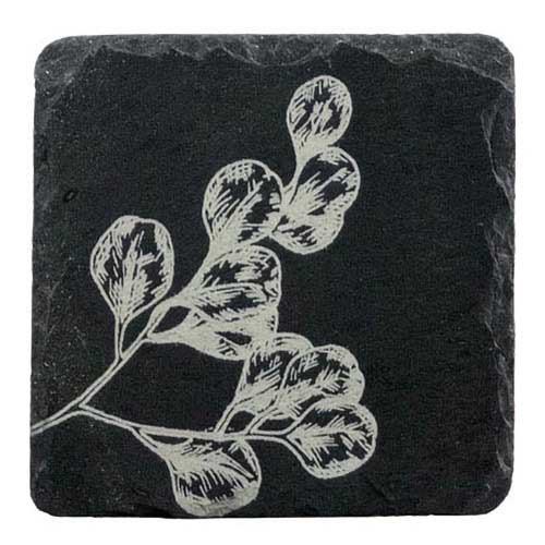 Selbrae House Single Slate Coaster - Flora