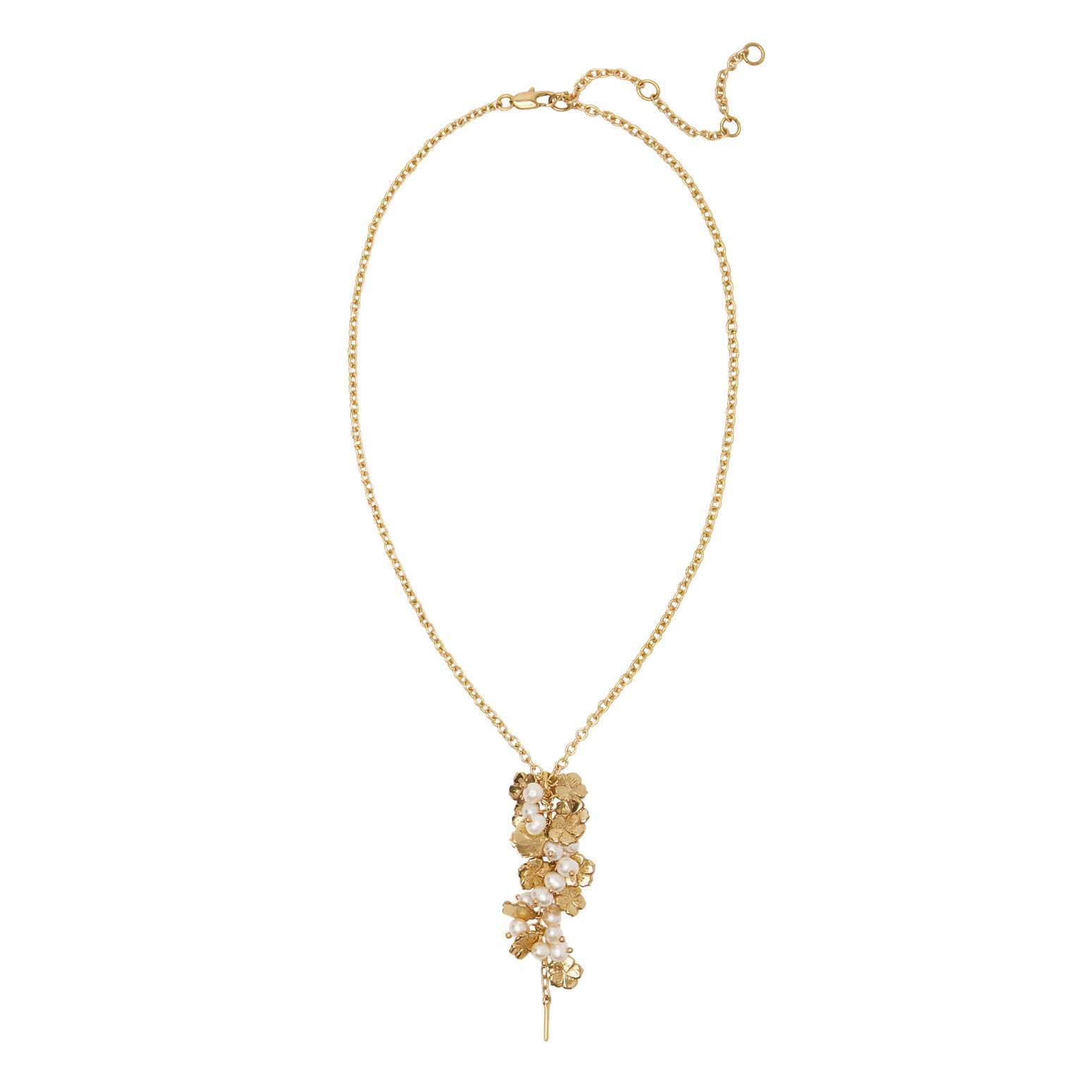 ALÉMAIS Team Spirit Flower & Pearl Necklace