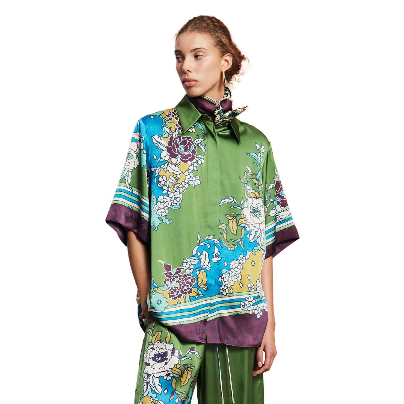 AL&Eacute;MAIS Nanci Silk Shirt