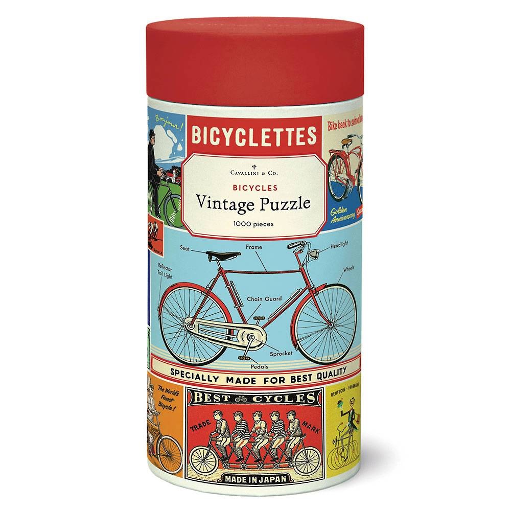 Cavallini Puzzle - Bicycles Vintage: 1000-piece