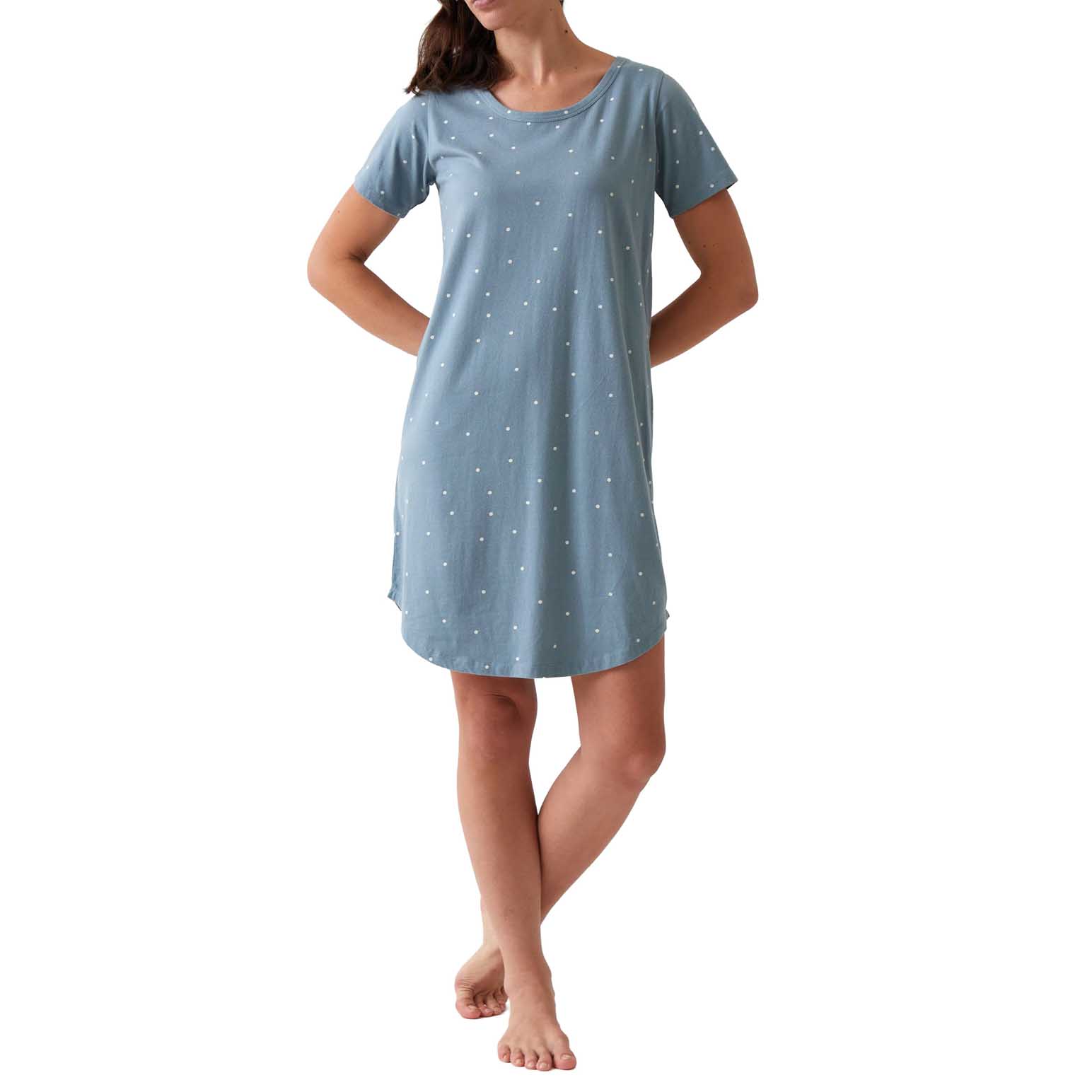 Wallace Cotton Georgie Organic Brushed Cotton Knit Tee Shirt Dress