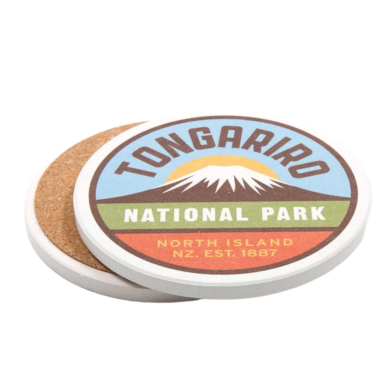 Tongariro National Park Ceramic Coaster