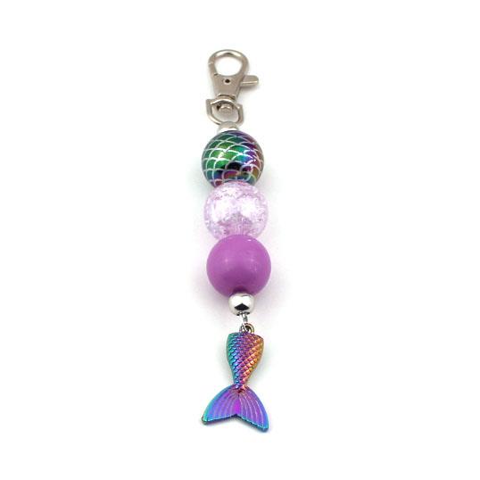 Bubblegum Bella Bag Tag Mermaid Tail