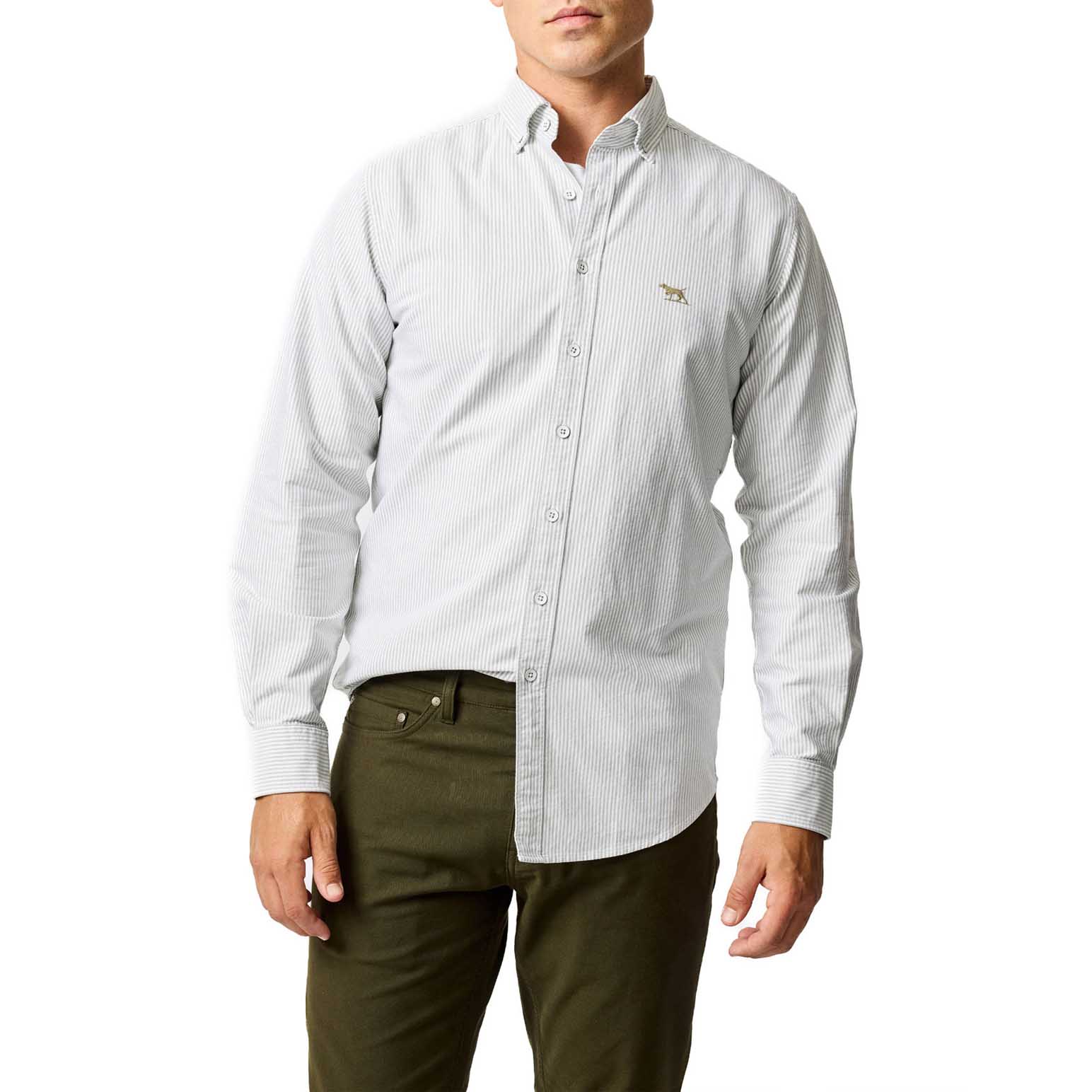 Rodd & Gunn Gunn Oxford Stripe Ls Sports Fit Shirt