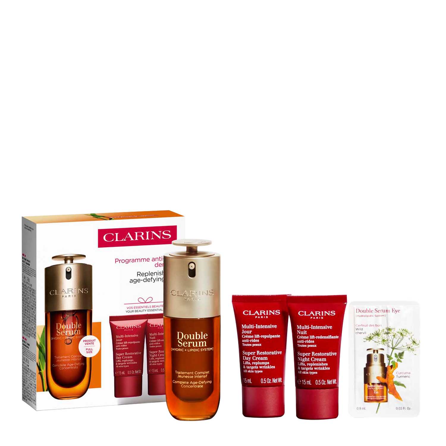 Clarins Double Serum 50ml & Super Restorative Collection