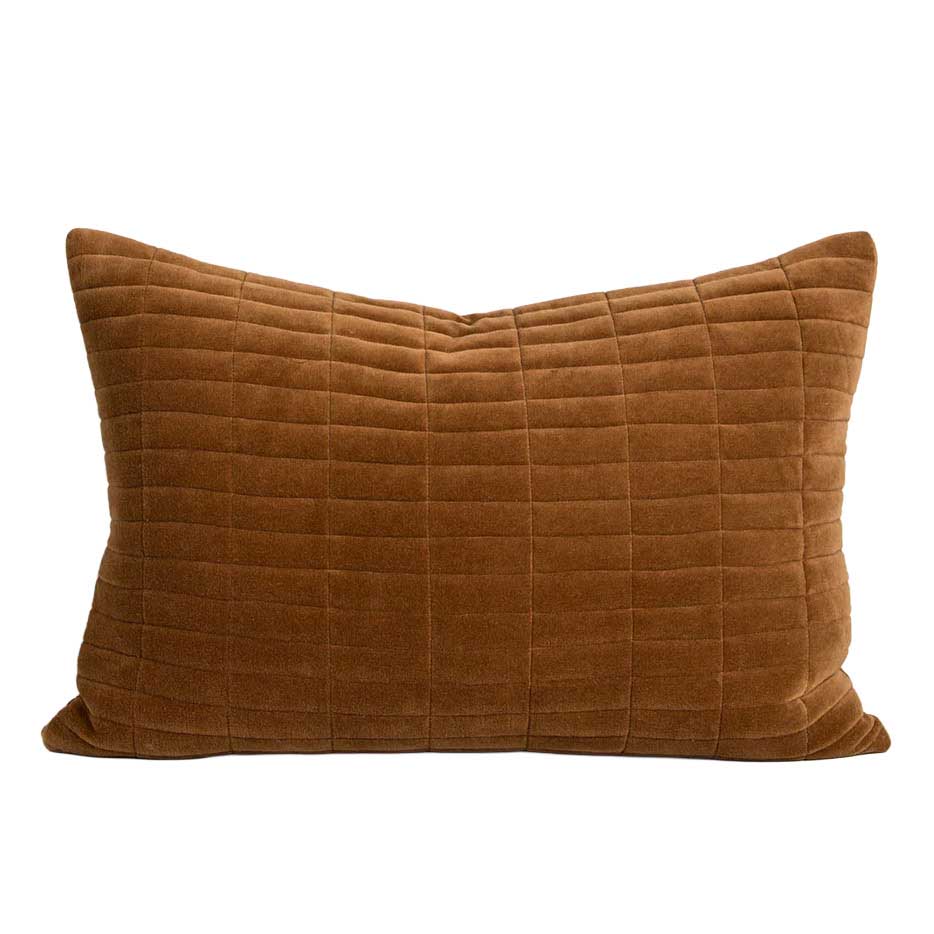 Baya Turner Cushion With Feather Inner 40x60cm - Tobacco